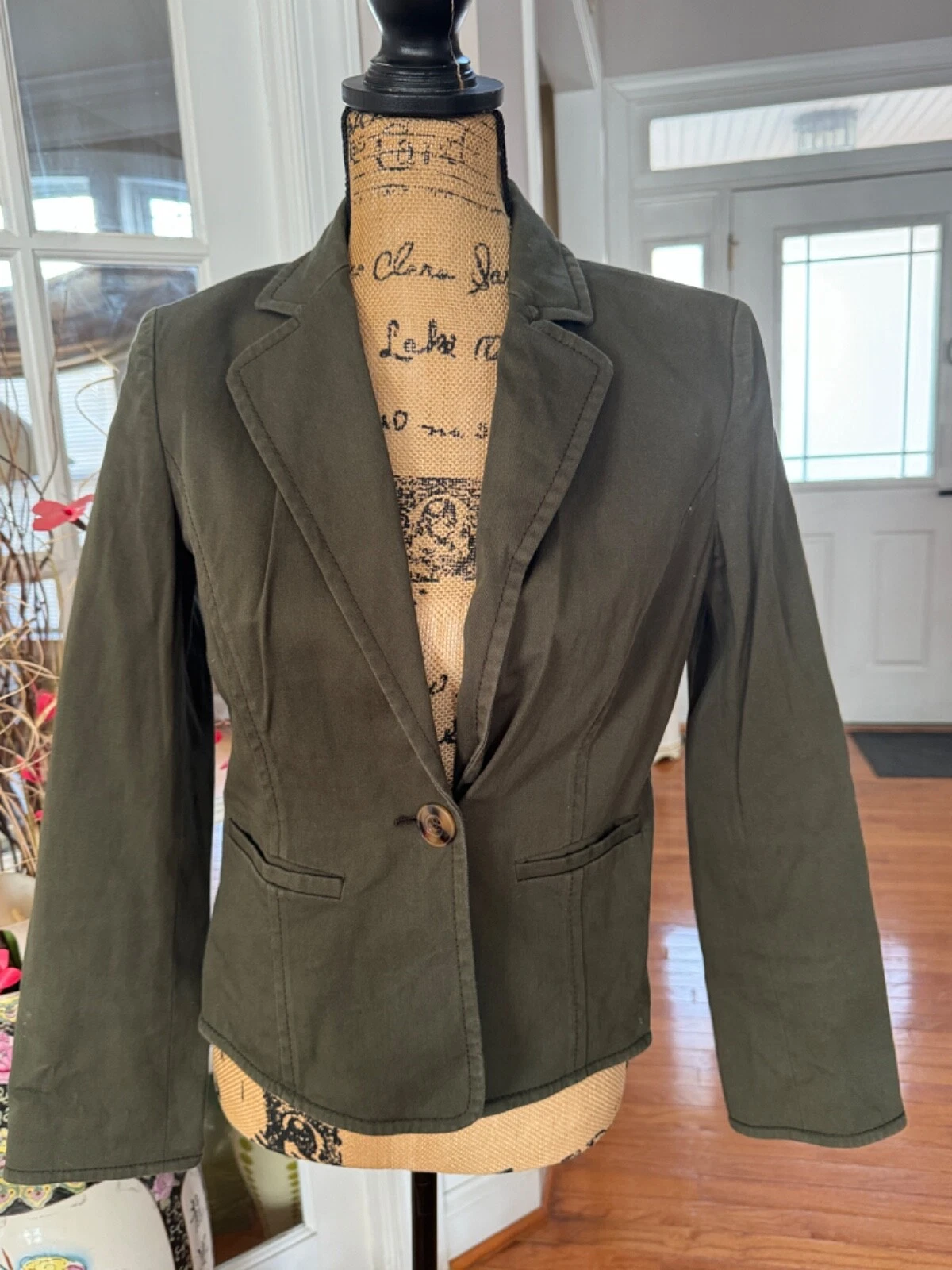 GIACCA VERDE VALENTINO KAKI TAGLIA 44 TAGLIA 8 (ja200