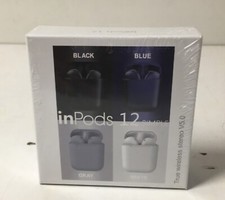 InPods 12 Simple In Ear Pods Wireless Bluetooth Earphones Headphones WHITE