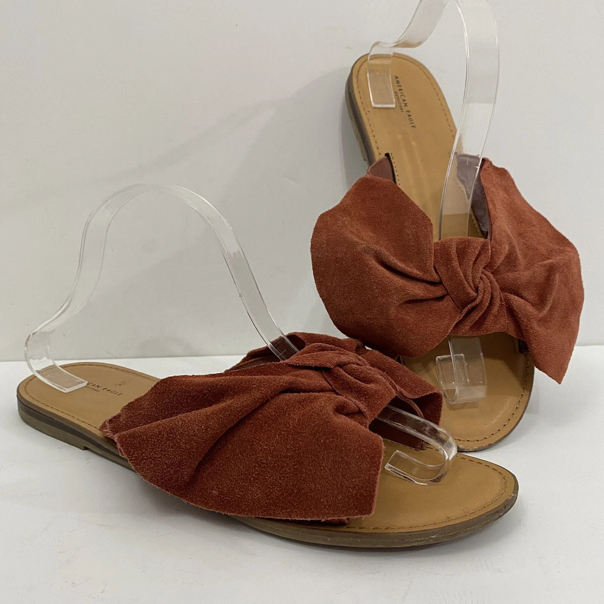 American Eagle Outfitters Women s 11 Burnt Orange Suede Leather