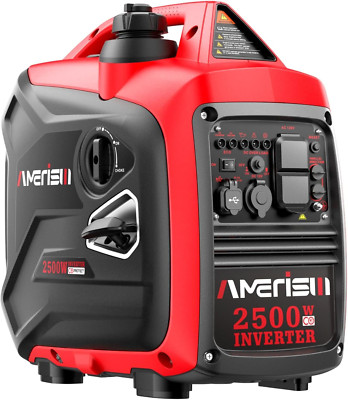 2500W Portable Inverter Generator - Super Quiet, CO Sensor, EPA Compliant