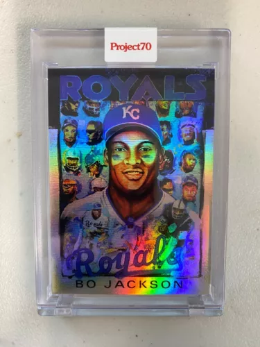2021 TOPPS Project 70 Bo Jackson #351 Rainbow Foil Royals Andrew Thiele /70