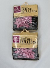 Vtg Goody Brush Rollers 1/2  Diameter Ball Tip 2 Pkg Qty 28 Plus Pins Sealed NOS