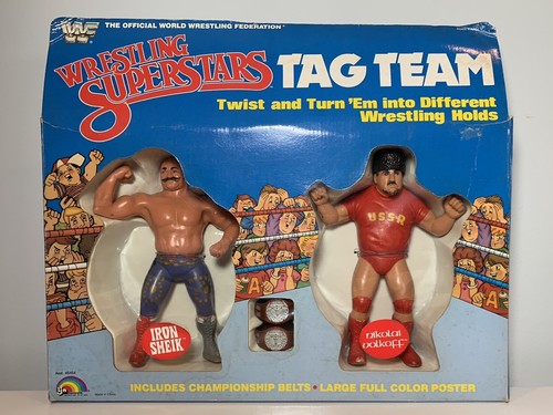 WWF LJN Wrestling Superstars Iron Sheik Nikolai Vo...