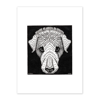 Hundekopf Julie De Graag Symbol Druck Leinwand Premium Wanddeko Poster
