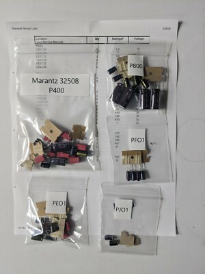 Marantz 3650 Preamp Deluxe kit Capacitors & Transistors For restoration, rebuild