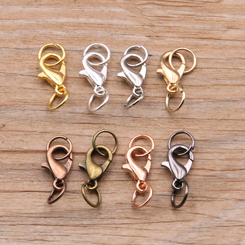 100pcs Lobster Claw Clasp Hook Bracelet Necklaces Keychain Jewelry Findings Bulk - Image 3 of 4