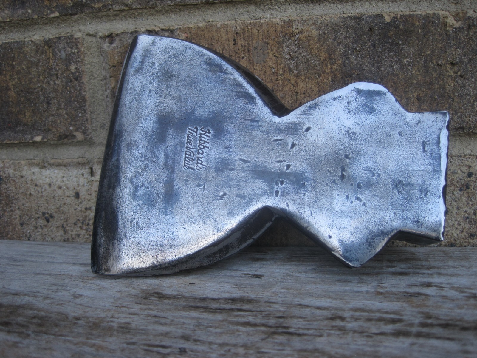 1930's Hibbard's True Value Broad Axe Hatchet Head Restored Polished