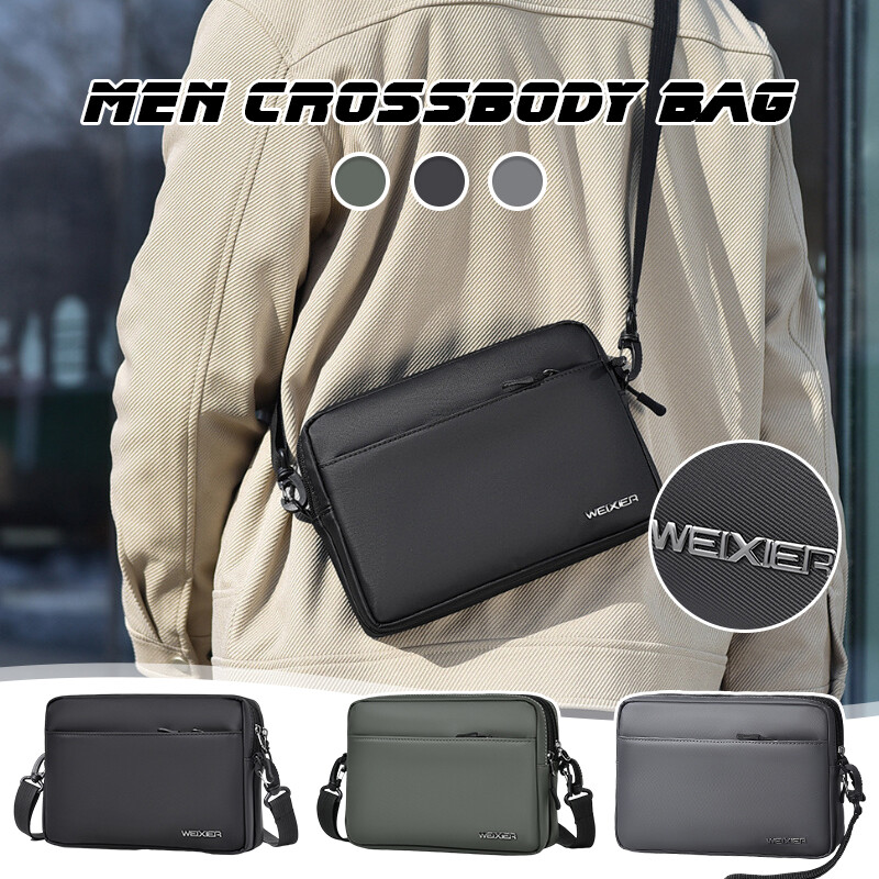 Men's Large Capacity Crossbody Bag - Multi-Function Shoulder Messenger Bag-image