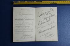 B. Sprengel 1907 Hannover Grußkarte Neujahr Schokolade Kakao Chocoladen Cacaos