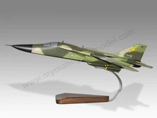 General Dynamics F-111C Aardvark RAAF Desk Wood Moveable Wings Model Small  1/72
