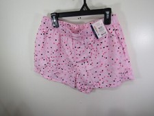 New Joy Spun Sleep Short Size XS 0 2 Pink Hearts Elastic Waist Pockets