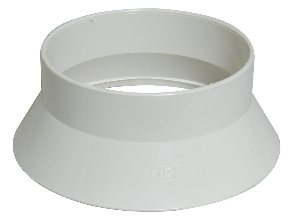 Floplast SP300WH 110mm Ring Seal Soil - Weathering Collar - White