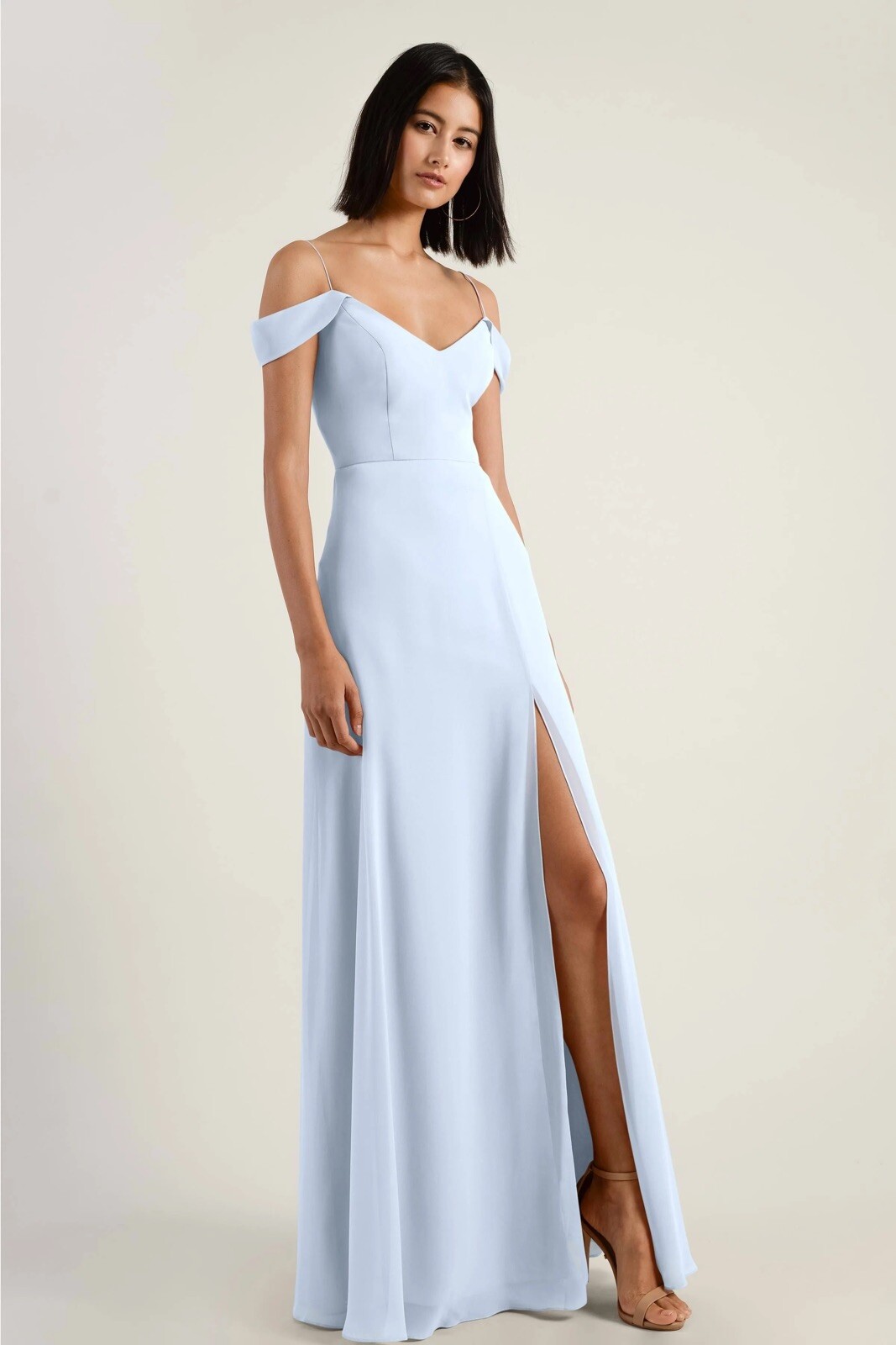Jenny Yoo Collection Priya Bridesmaid Dress Whisper Blue Size