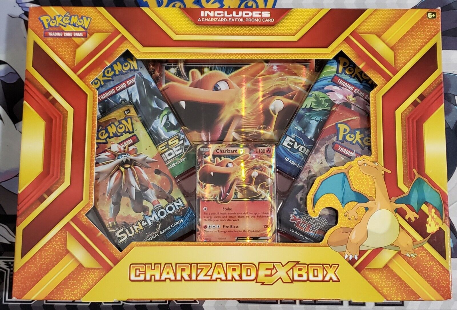 Pokemon Trading Card Games Charizard Ex Premium Box 6 Tcg Booster Packs 