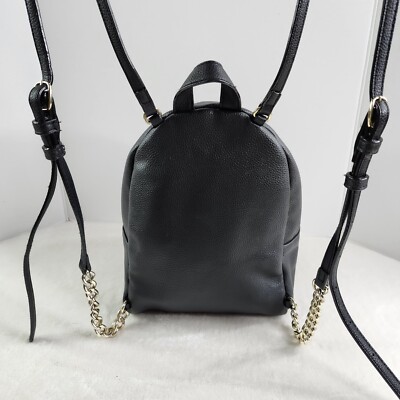 Victoria\'s Secret Black Backpack with Gold Chain Detail with purse s-l400.jpg main image 4