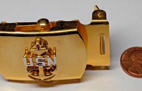 USN UNITED STATES NAVY GÜRTELSCHNALLE MASSIV MESSING