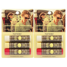 2 x Sun Bum SPF 30 Triple Pack Sunscreen Lip Balm