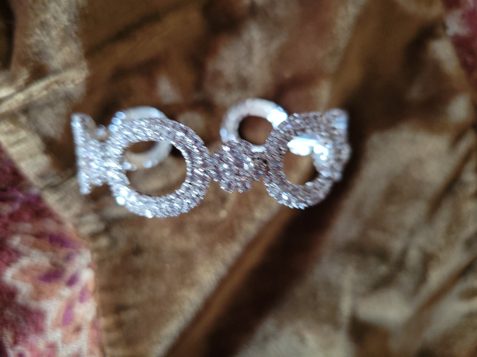 STUNNING RHINESTONE Bangle Cuff Bracelet - image 4