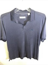 Tommy Bahama Island Zone Golf Polo Shirt Mens Size XL Blue SS Athleisure Tennis