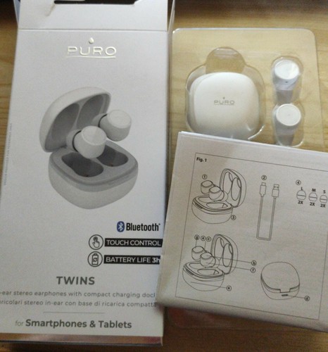 Auricolari Bluetooth V 5.0 senza fili, Touch Control, Puro Twins | eBay