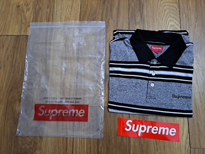 トップス Supreme multi stripe polo size S Supreme Multi Stripe Polo Black Men's - SS23 - GB