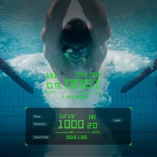 Holoswim 2S AR Smart Swim Goggles - Anti-Fog, Real-Time Fitness Tracker