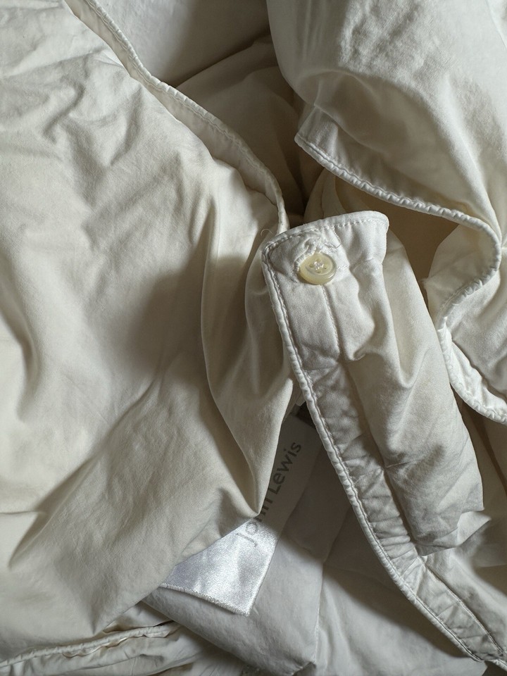 John Lewis Duck Feather & Down Duvet 9tog Double Size Button Up Two Duvets eBay