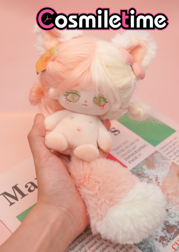 No attribute Cute Pink Fox 10cm 20cm Plush Plushie Doll Stuffed