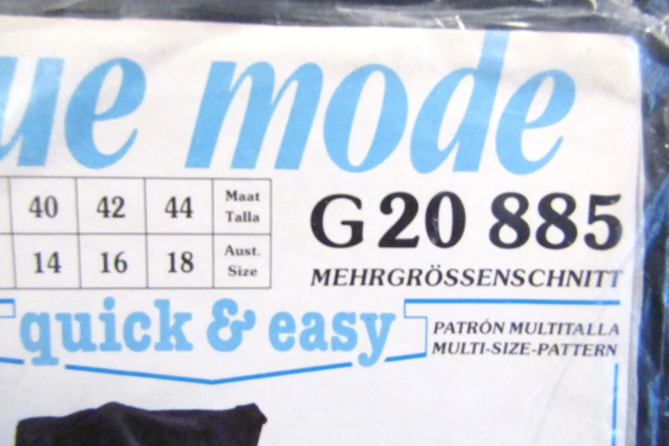 Neue Mode Womens Skirt Sewing Pattern G 20885 Size 8-18 Uncut New Sealed - Image 3 of 4