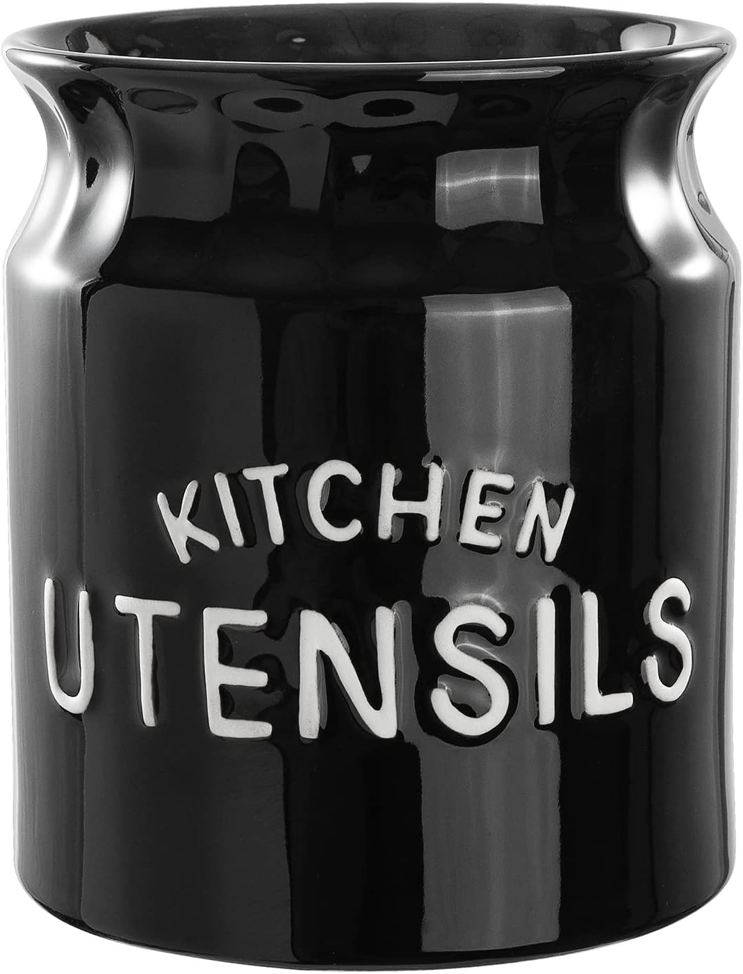 Karisky Kitchen Utensil Holder, Large Farmhouse Utensil Holder for Countertop,