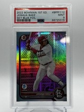 2022 Bowman 1st Edition Joshua Baez Sky Blue Foil #BBF-112 PSA 9