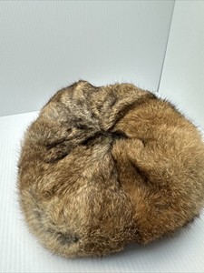Vintage Madcaps New York Paris FUR OUT Fur Hat Reddish Brown Womens Size S/M Madcaps Paris New York Vintage Real Natural Fox Fur Hat  main image 4