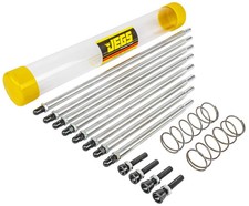 El kit de comprobación de longitud de varilla de empuje maestra JEGS 80670 incluye: