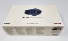Sena 10S Motorcycle Bluetooth Headset Communication System, Single Pack, New!