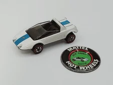 Vintage 1969/1970 Hot Wheels Red Line Jack Rabbit Special w/ Button, White, USA