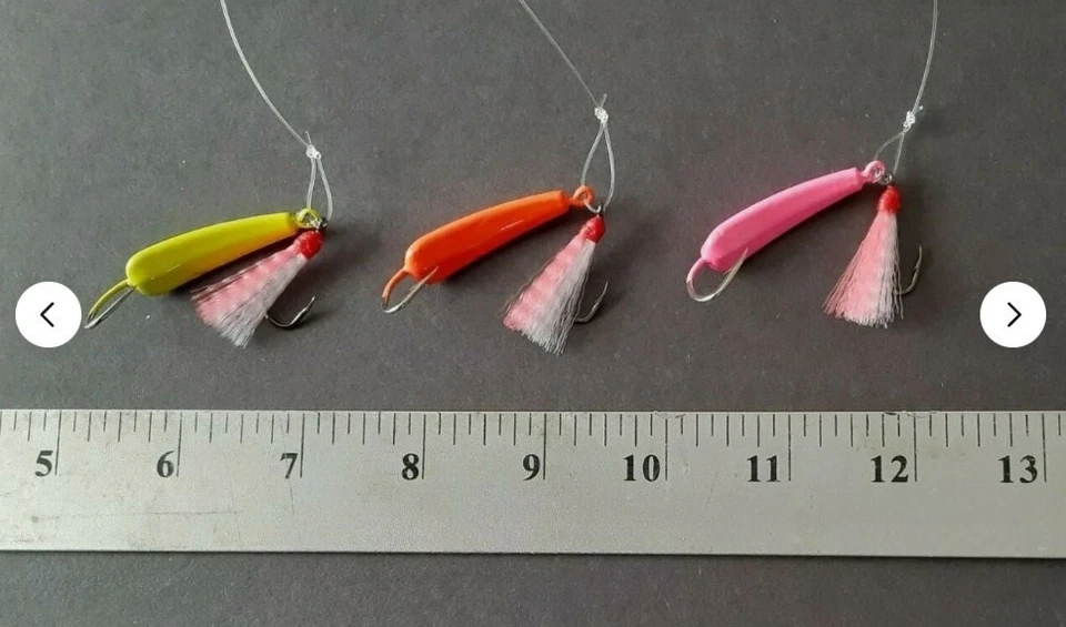 18 Pompano Jig Teasers - Teasers multicolores (3 tipos) Foto 4 de 4