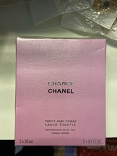 CHANEL Chance Eau de Toilette Twist Spray, 3 x 20ml Sealed Brand New