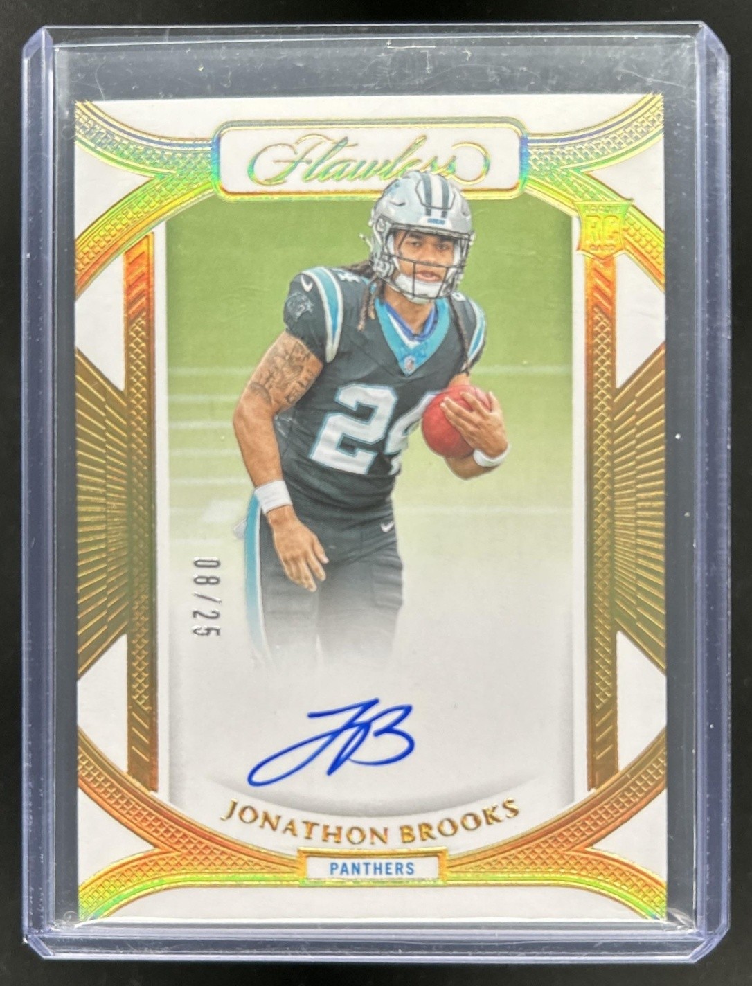 Jonathon Brooks Panini Flawless Rookie Frame Signatures #RFSJBS Base
