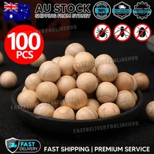 100pcs Cedar Mothballs Natural Scented Insect Repellent Safe Effective AU