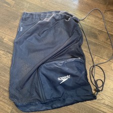 Speedo Deluxe Ventilator Mesh Equipment Bag, Athletic Beach Lake Pool Summer