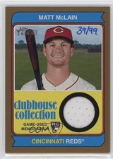 2023 Heritage High Number Clubhouse Collection Relics Gold /99 Matt McLain 15ur