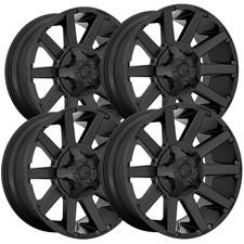 Set-4 Fuel D437 Contra 20x9 5x4.55x5 1mm Satin Black Wheels Rims 20 Inch Set-4 Fuel D437 Contra 20x9 5x4.55x5 1mm Satin Black Wheels Rims 20 Inch