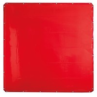 Ks-Tools 985.7028 SchweißErschutzplane Rot RäNder Mit ÖSen In 30Cm AbstäNden