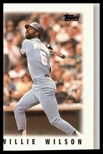 1986 Topps Major League Leaders Minis #22 Willie Wilson