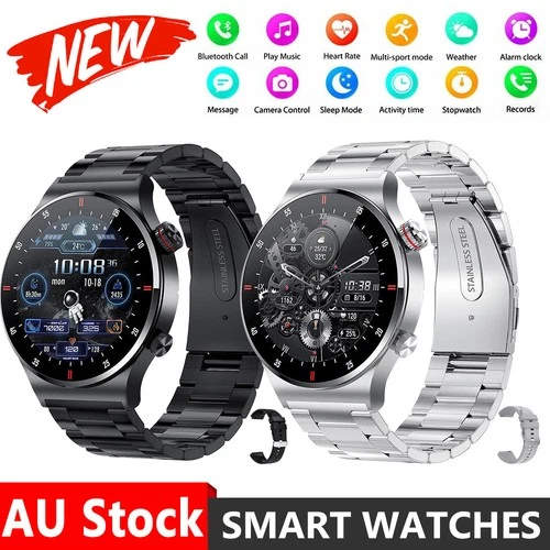 Smart Watch Men's Bluetooth Call Heart Rate Fitness Sports Tracker for Samsung