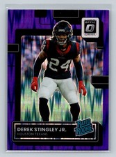 2022 Donruss Optic #244 Derek Stingley Jr. Purple Shock RC NFL Houston Texans