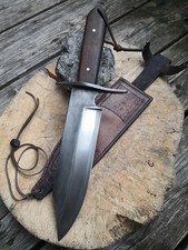 Custom Handmade Carbon Steel Full Tang Hunting Bowie Knife Survival Knife