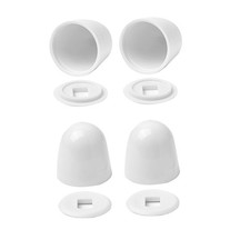 Universal Toilet Bolt Caps Easy Install DIY Project 4pcs With Cap Washers Set