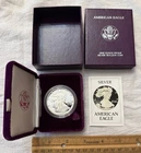 1986 SILVER AMERICAN EAGLE $1 ONE DOLLAR BRILLIANT UNCIRCULATED COIN CASE BOX #1