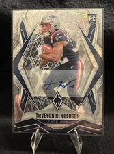 2025 Panini Phoenix TREVEYON HENDERSON #187 Lazer Auto - New England Patriots
